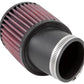 K&N Filter Universal Rubber Round Straight Filter 20 Deg Angled 2-7/16in Flange 3-3/4in OD 4in H