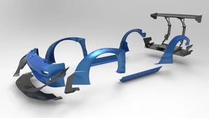 Pandem x Rocket Bunny V2 Widebody Kit 1989-1994 Nissan 240SX / 180SX Hatchback (S13)