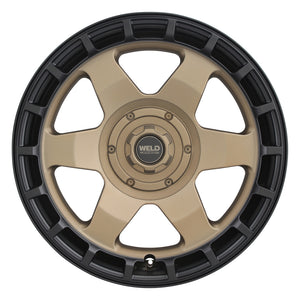 Weld Off-Road Ridge 20x9 - 8x170 BP - ET0 - 125.1mm CB - Satin Bronze Wheel (Black Ring)