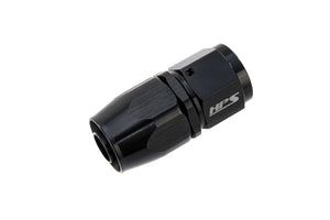HPS Performance Straight -12 Compression Double Swivel Hose End to AN Female Aluminum Black