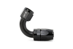 HPS Performance 120 Degree -6 Compression Double Swivel Hose End to AN Female Aluminum Black