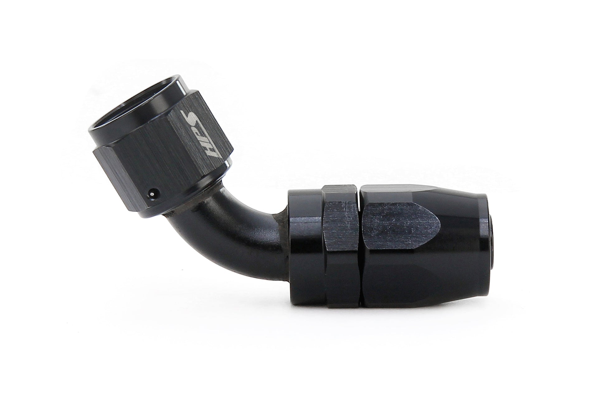 HPS Performance 60 Degree -12 Compression Double Swivel Hose End to AN Female Aluminum Black