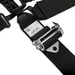 RaceQuip L & L 5pt Ratchet HNR Harness Black