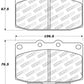 StopTech Performance 89-95 Mazda RX7 Front Brake Pads