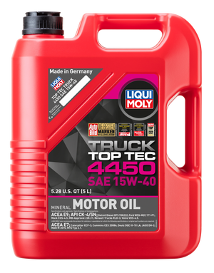 LIQUI MOLY 5L Top Tec Truck 4450 Motor Oil SAE 15W40