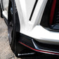 Rally Armor 17-22 Honda Civic Type R Black UR Mud Flap w/White Logo