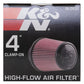 K&N Universal Air Filter (4in. Flange / 6in. Base OD / 4-5/8in. Top OD / 6in. Height)