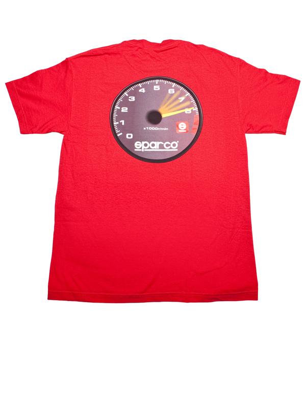 Sparco T-Shirt Tach Blk Lrg