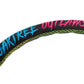 NRG Reinforced Steering Wheel - Oak Tree Outlaws 3in Deep/5mm Blk Spk 350mm Wheel - Blk Perf Lthr