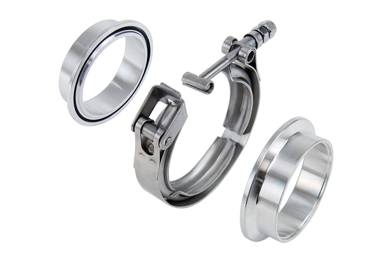 HPS Stainless Steel 5" V Band Clamp Kit, Aluminum Flanges, NBR O-Ring, Quick Release