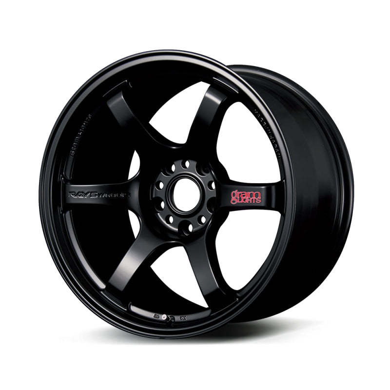 Gram Lights 57DR 18x10.5 +12 5x114.3 Semi Gloss Black Wheel