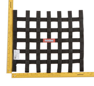 RaceQuip Black 15 X 18 SFI Ribbon Net