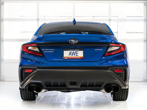AWE Tuning Track Edition Catback Exhaust w/ Diamond Black Tips  2022-2025 Subaru WRX