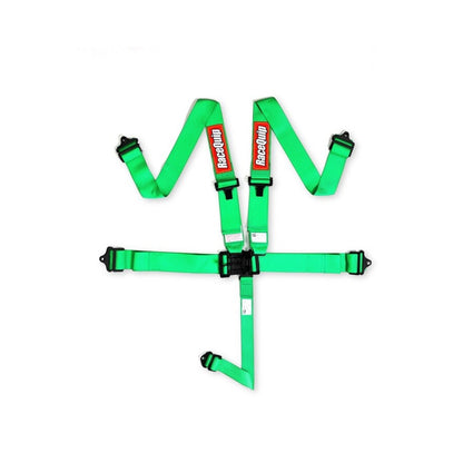 RaceQuip Green L & L 5pt Seat Belt