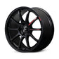 Gram Lights 57NR LIMITED II 17x7.0 +47 4-100 Semigloss Black Wheel w/ Black Cap/Stickers/Air Valve