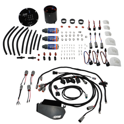 DeatschWerks 09-24 Nissan GT-R R35 X3 Triple Pump Module w/ DW430C Pumps and Plug and Play Harness