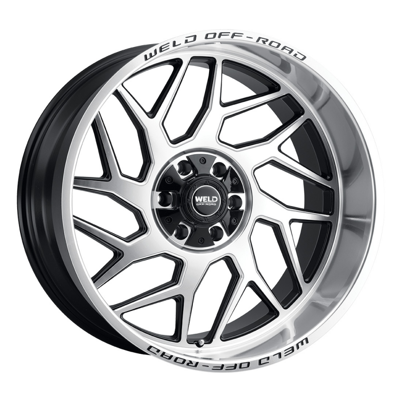 Weld Fulcrum 20x12 / 8x170 / 4.75 BS / 125.1 HB - Gloss Black Machined - Non-BL Wheel