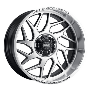 Weld Fulcrum 20x10 / 5x127 / 4.75 BS / 87.1 HB - Gloss Black Machined - Non-BL Wheel