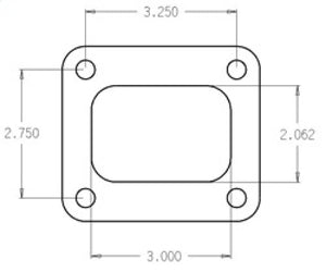 Cometic Turbo FLG T4 Garrett Exh Inlet .010in Exhaust Gasket