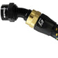 GReddy AN16 30 DEGREE HOSE END SWIVEL BLACK/GOLD ANODIZED