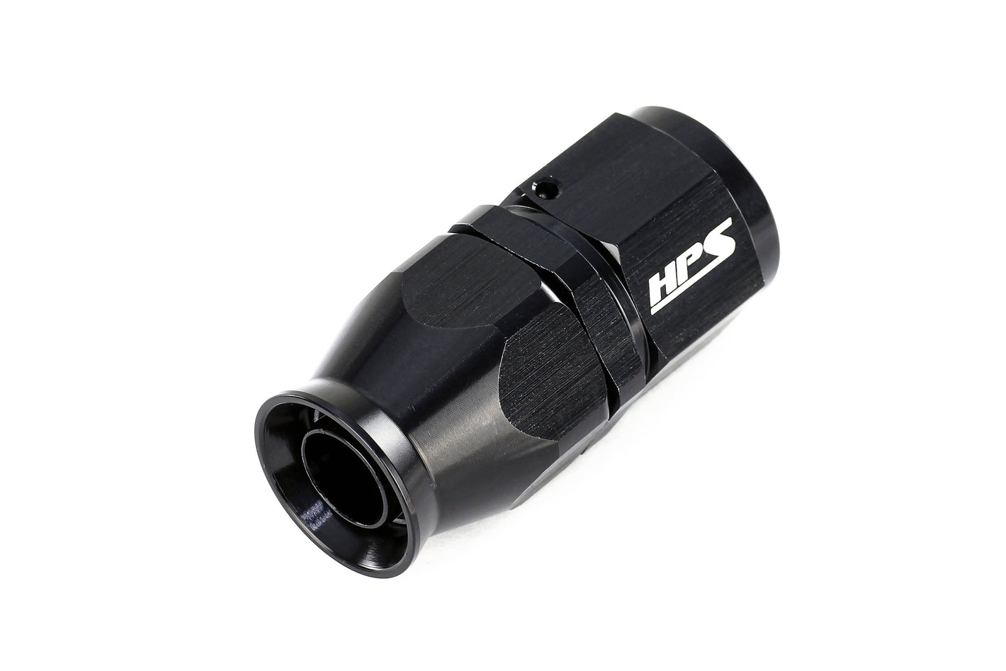 HPS Performance 180 Degree -3 Compression Teflon Hose End to AN Female for Stainless Steel Reinforced PTFE Hose Aluminum Black
