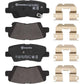 Brembo OE 21-22 Hyundai Accent/19-24 Nexo/2016 Sonata/2019 Sonata PRIME Low-Met Brake Pad - Rear