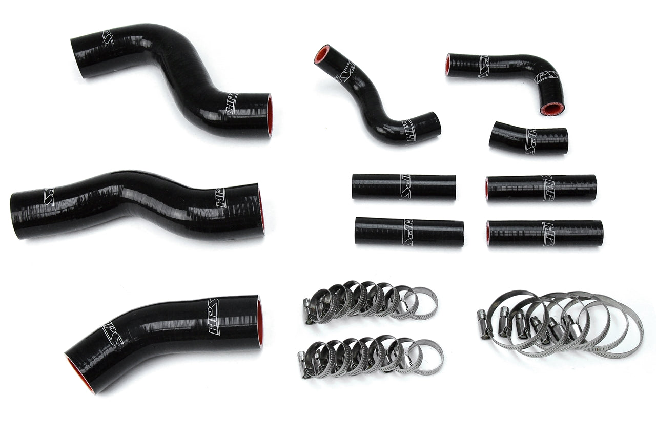 HPS Silicone Radiator + Heater Coolant Hose Kit Toyota 1992-1997 Land Cruiser FJ80 4.5L I6 without rear heater