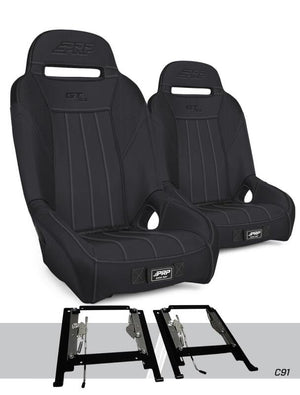 PRP GT3 Suspension Seats Kit for Can-Am Maverick X3 (Pair) - Black