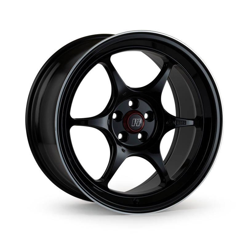 Enkei PF06 15x8 5x114.3 25mm Offset 75mm Bore Black Machined Wheel ** SPECIAL ORDER**