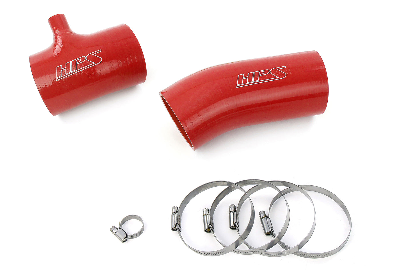 HPS Performance Silicone Hose Kit - Air Intake Hose 57-2104-RED