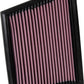 K&N 2015 Jaguar F-Pace V6-3.0L F/I Right Side Replacement Drop In Air Filter