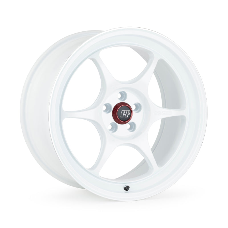 Enkei PF06 19x9 5x112 40mm Offset 75mm Bore White Wheel w/ Machined Lip (MOQ 40)