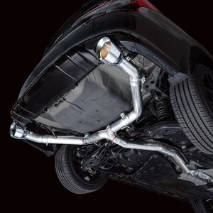 AWE Tuning Track Edition Catback Exhaust - Dual Chrome Silver Tips 2022-2025 Honda Civic Si/Acura Integra 1.5L Turbo
