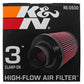 K&N Universal Rubber Filter - Round Tapered 6in Base OD x 3in Flange ID x 6in H