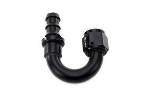 HPS Performance -12 180 Degree Push-On Aluminum Hose End