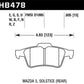 Hawk 13-14 Ford Focus ST / Mazda/ Volvo DTC-60 Race Rear Brake Pads