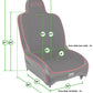 PRP 97-02 Jeep Wrangler TJ Premier High Back Suspension Seats Kit (Pair) - Black