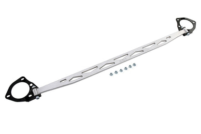 HPS Performance Aluminum Front Strut Tower Brace Bar Polished 42-104P