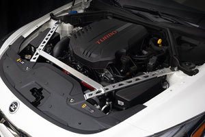 HPS Performance Aluminum Front Strut Brace Bar, Polished, 42-105P