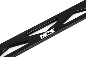 HPS Performance Aluminum Front Strut Tower Brace Bar, Black 2022-2025 Subaru WRX