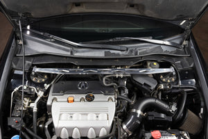 HPS Performance Aluminum Front Strut Tower Brace Bar, Polished, 42-119P