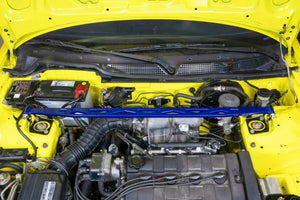 HPS Performance Aluminum Front Strut Tower Brace Bar, Blue, 42-120BL