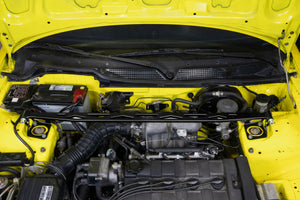 HPS Performance Aluminum Front Strut Tower Brace Bar, Black, 42-120WB