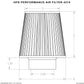 HPS Performance Red 2.5" Air Filter, 7.25" Length, 6" Base, 5" Top, HPS-4274-RED