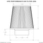 HPS Performance Air Filter 3.5" ID, 9" Element Length, 10.75" Overall Length
