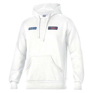 Sparco Hoodie Martini Stripes Large - White