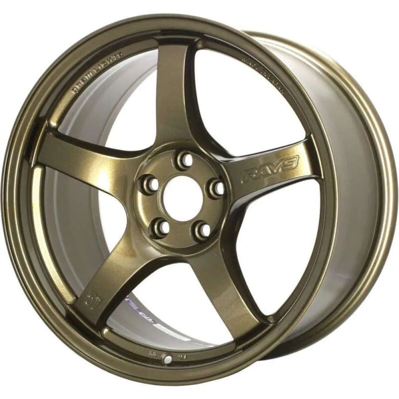 Gram Lights 57DR 18x9.5 +38 5x100 Almite Gold Wheel