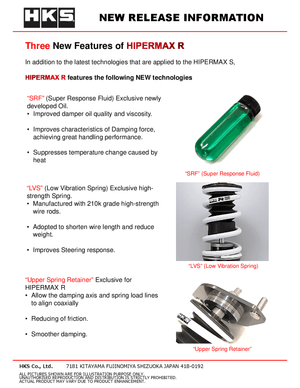 HKS Hipermax R Coilover Kit 1993-2002 Toyota Supra (JZA80)
