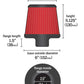 AEM 2.50 inch Short Neck 5 inch Element Filter Replacement