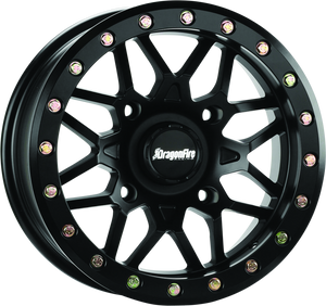 DragonFire Racing Typhon Wheel 15X7 4/137 5+2 +10 Machined Black